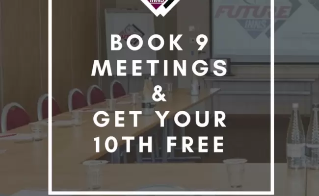 Book 9 Meetings Rooms & Get Your 10th Free